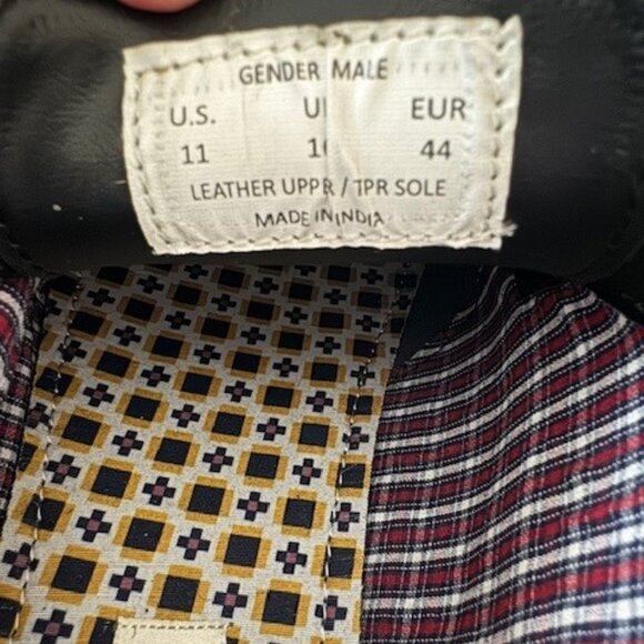 Ben Sherman - Size 11 - Black with Hounds tooth Pattern on Sides - Picture 6 of 7